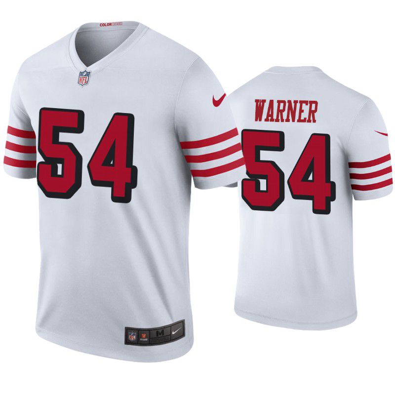 Men San Francisco 49ers #54 Fred Warner Nike White Color Rush Legend Player NFL Jersey->san francisco 49ers->NFL Jersey